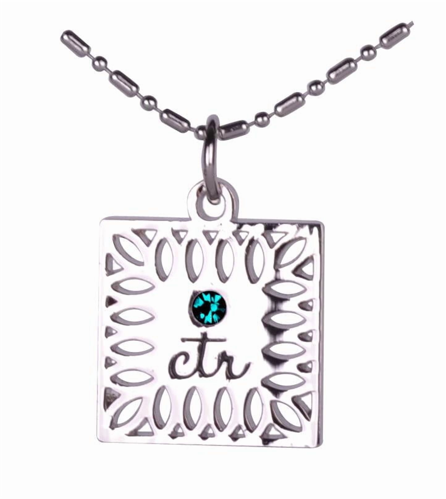 LDS BOOKS CTR - Necklace - Birthstone - March - Blue - Aquamarine