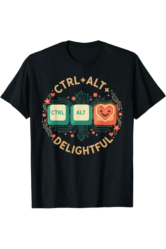 CTRL ALT Delightful Geek Humor Design T-Shirt, Unisex T-Shirt