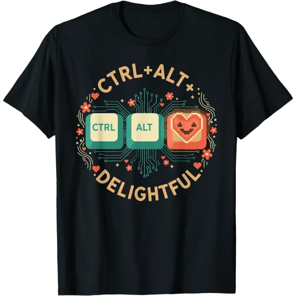 CTRL ALT Delightful Geek Humor Design T-Shirt, Unisex T-Shirt