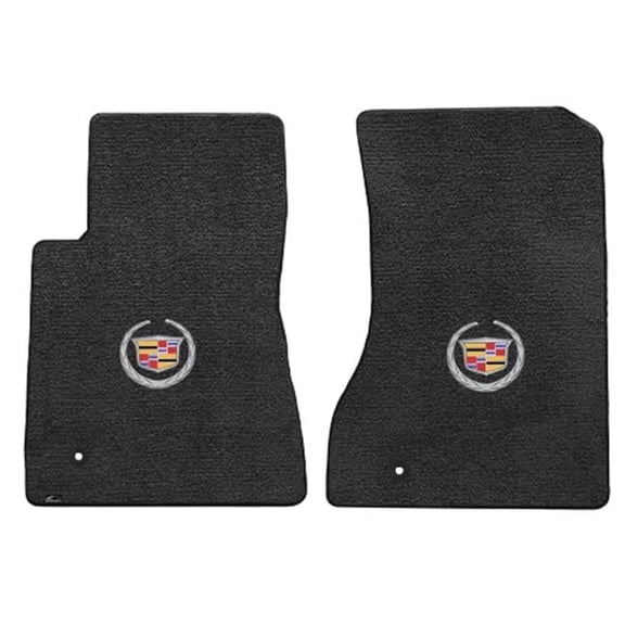 CTS 2Wd Coupe 2011-2015 2 Piece Ebony Ultimat Cadillac Logo Mat