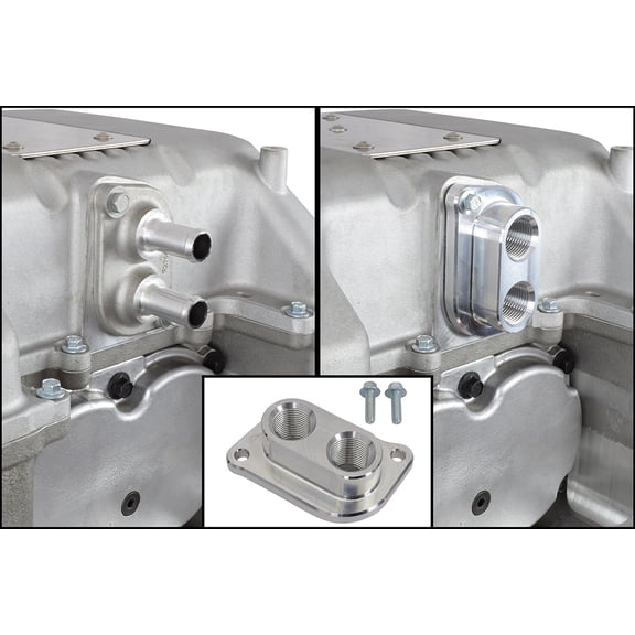 ICT Billet CTS-V LSA Supercharger 10AN ORB Intercooler Fitting Water Manifold Adapter CTSV