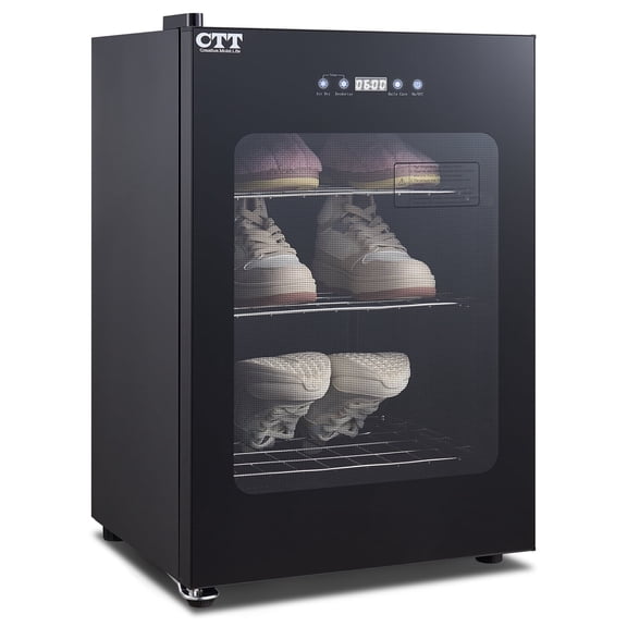 CTT Shoe Dryer for Sneakers, Gloves, Helmet & Boxing Glove, 400W Electric Boot Warmer with Pull-Out Detachable Rack, 3 Drying Mode, Timer, Auto-Shut off