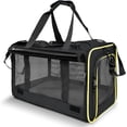 thumbnail image 1 of CTUER Pet Carrier for Large Cat Soft-Sided Animal Traveling Bag for Medium Cat up to 20lbs / Washable Small Dog Puppy 10 lbs Crate Case with Privacy Curtains for Home Outdoor Travel, 1 of 9