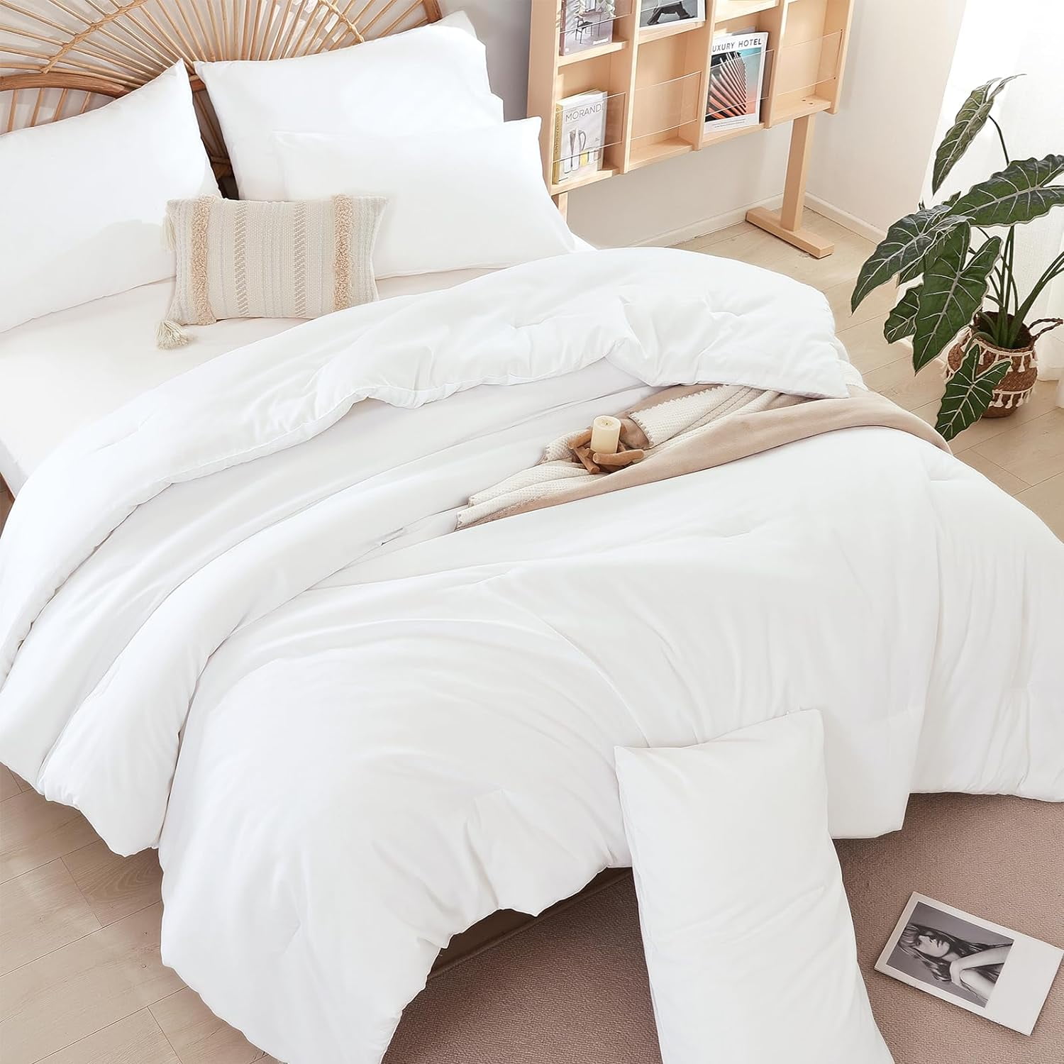 CTUVBIN weigelia Queen Size Comforter Set Pink Comforter Bedding ...