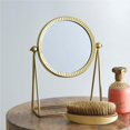 thumbnail image 1 of CTW Home Collection Mini Gold Tabletop Mirror, 8-inch Width, 1 of 1