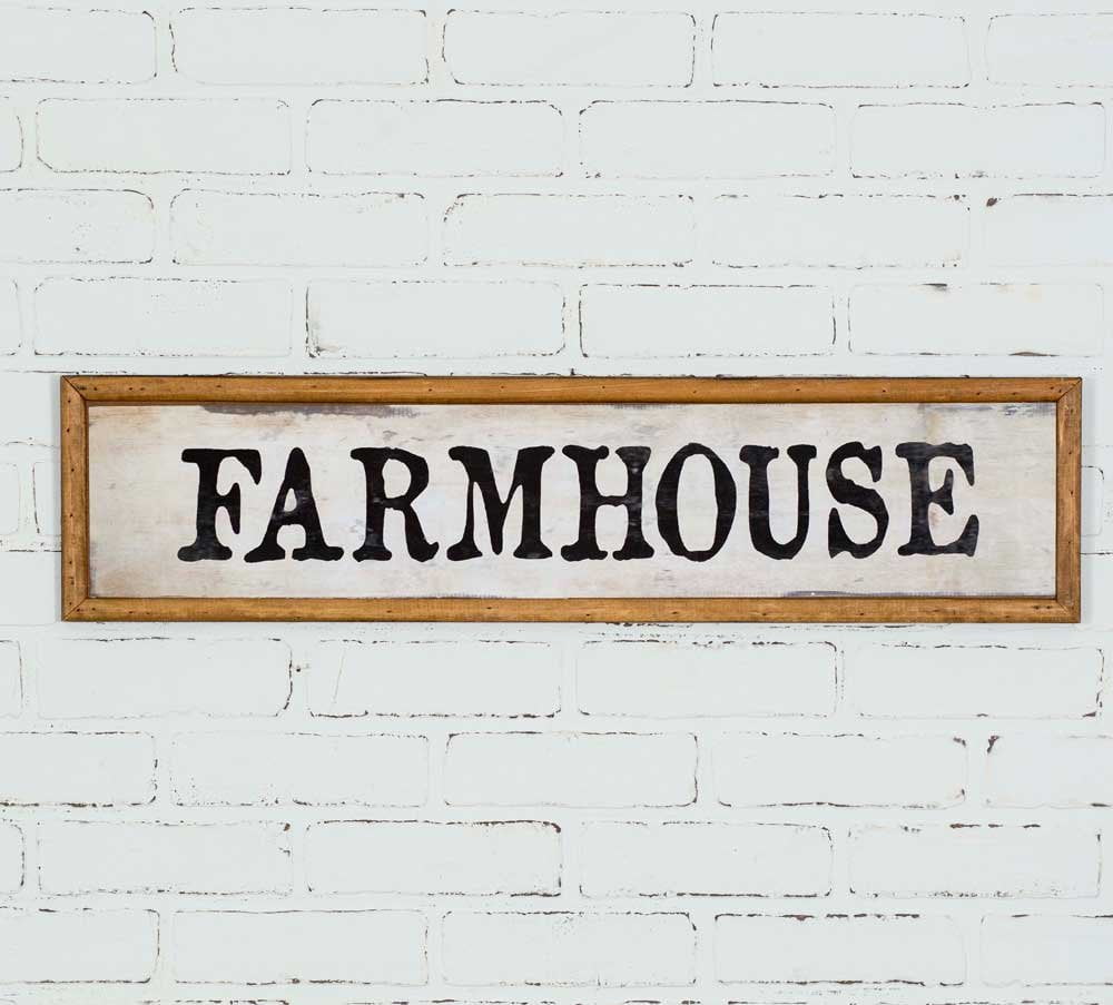 Rustic Farmhouse Distressed Wood Wall Sign