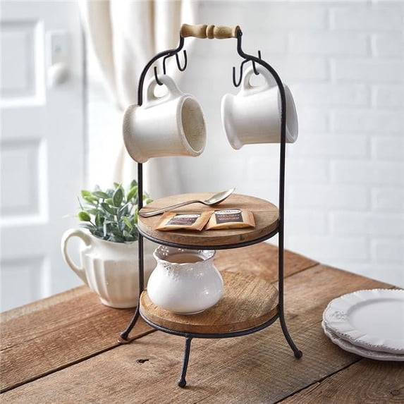 CTW Home Collection 371047 Two-Tiered Mug Rack Serving Stand