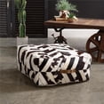 thumbnail image 1 of CTW Home Collection 510782 Chevron Cowhide Pouf, 1 of 1