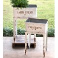 thumbnail image 1 of CTW Home Collection 530103 Farm Fresh Garden Stands, Set of 2, White, Metal, 1 of 2