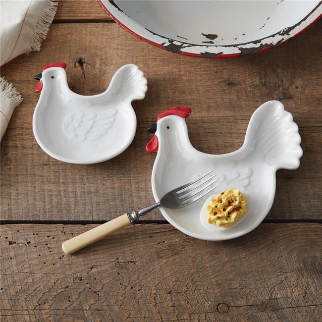 CTW Home Collection 680673 Rooster Plates Set of 2 Walmart