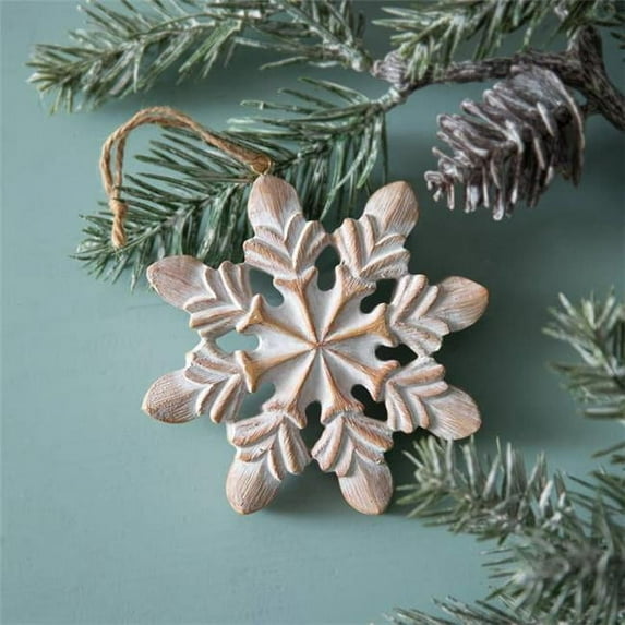 CTW Home Collection Wholesale Resin Snowflake Ornament, White