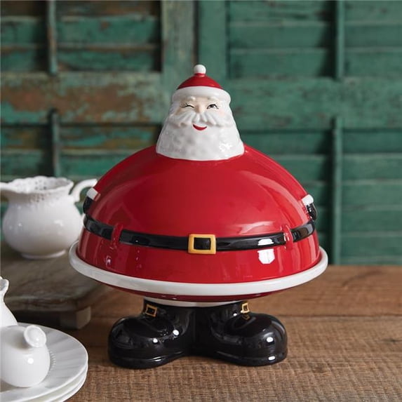 CTW Home Collection Winking Santa Dessert Stand