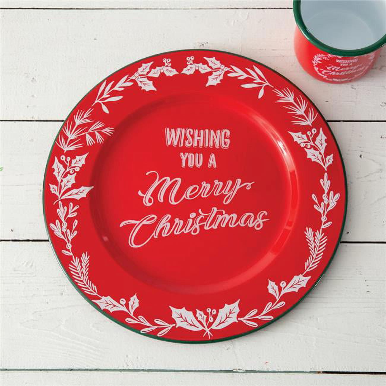 CTW Home Wishing You a Merry Christmas Enameled Dishes - Set of 3