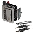 thumbnail image 1 of CTW S-TDL01C Chrome 5.00 x 5.00 inches Metal, RV Camper Trailer Entry Door Handle Latch Keyed Lock, 1 of 5