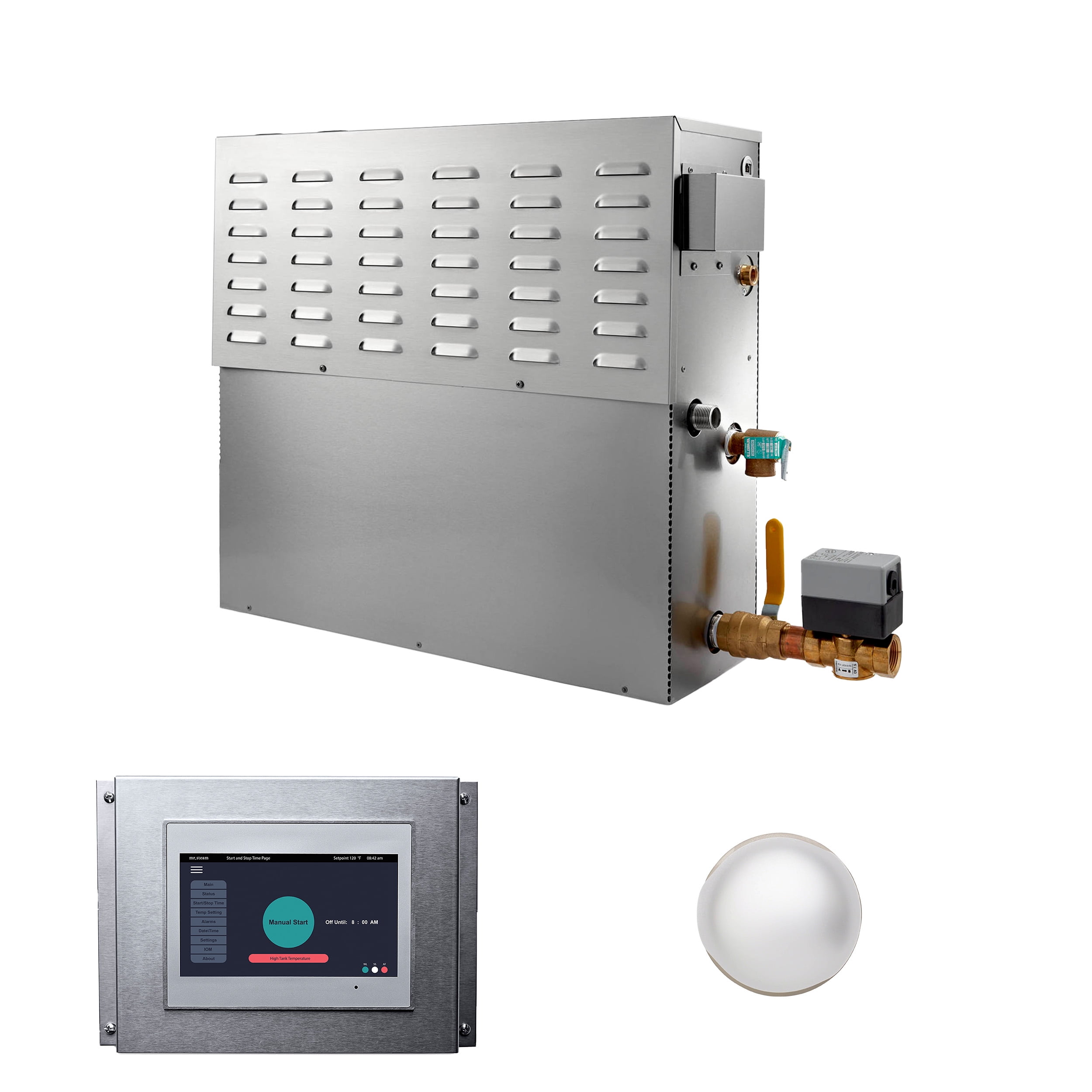 Mr Steam CX 12 kW (12000 W) Steam Generator with Integrated Control and Commercial Steamhead