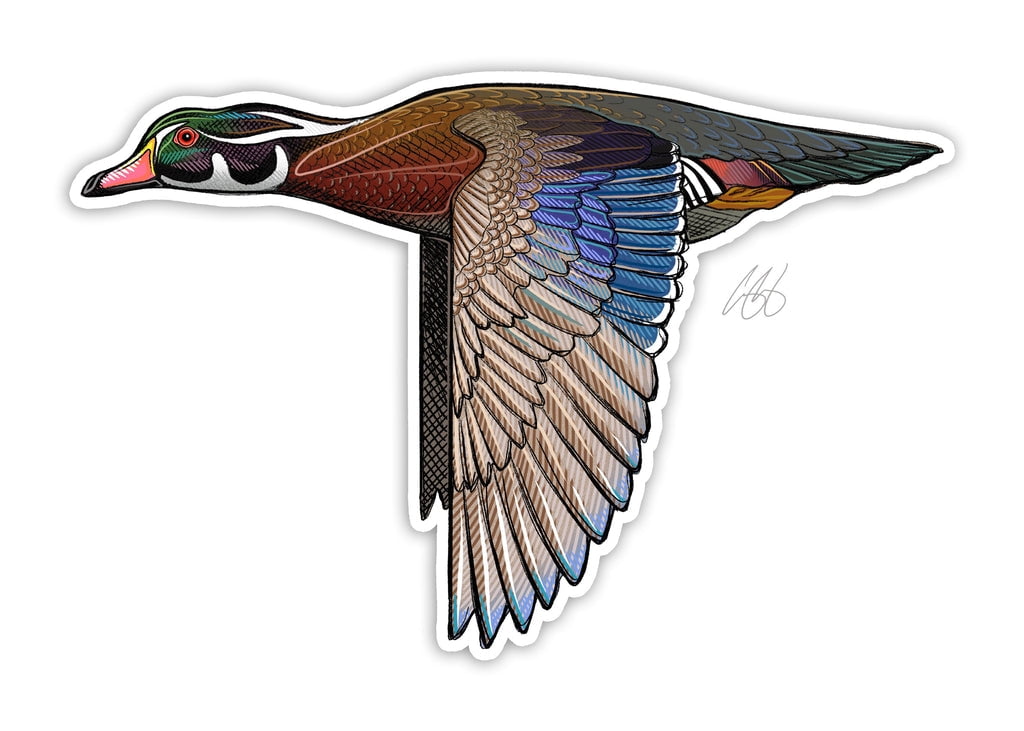 CU Wood Duck Decal