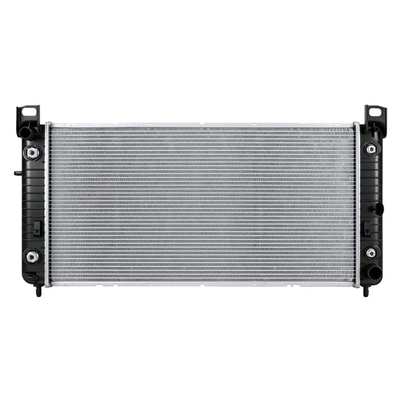 CU2423 34'' Engine Coolant Radiator Compatible with Chevy Silverado Suburban Tahoe, GMC Sierra Yukon, Cadillac Escalade, Hummer H2 1999-2014 4.3L 4.8L 5.3L 6.0L 6.2L without EOC