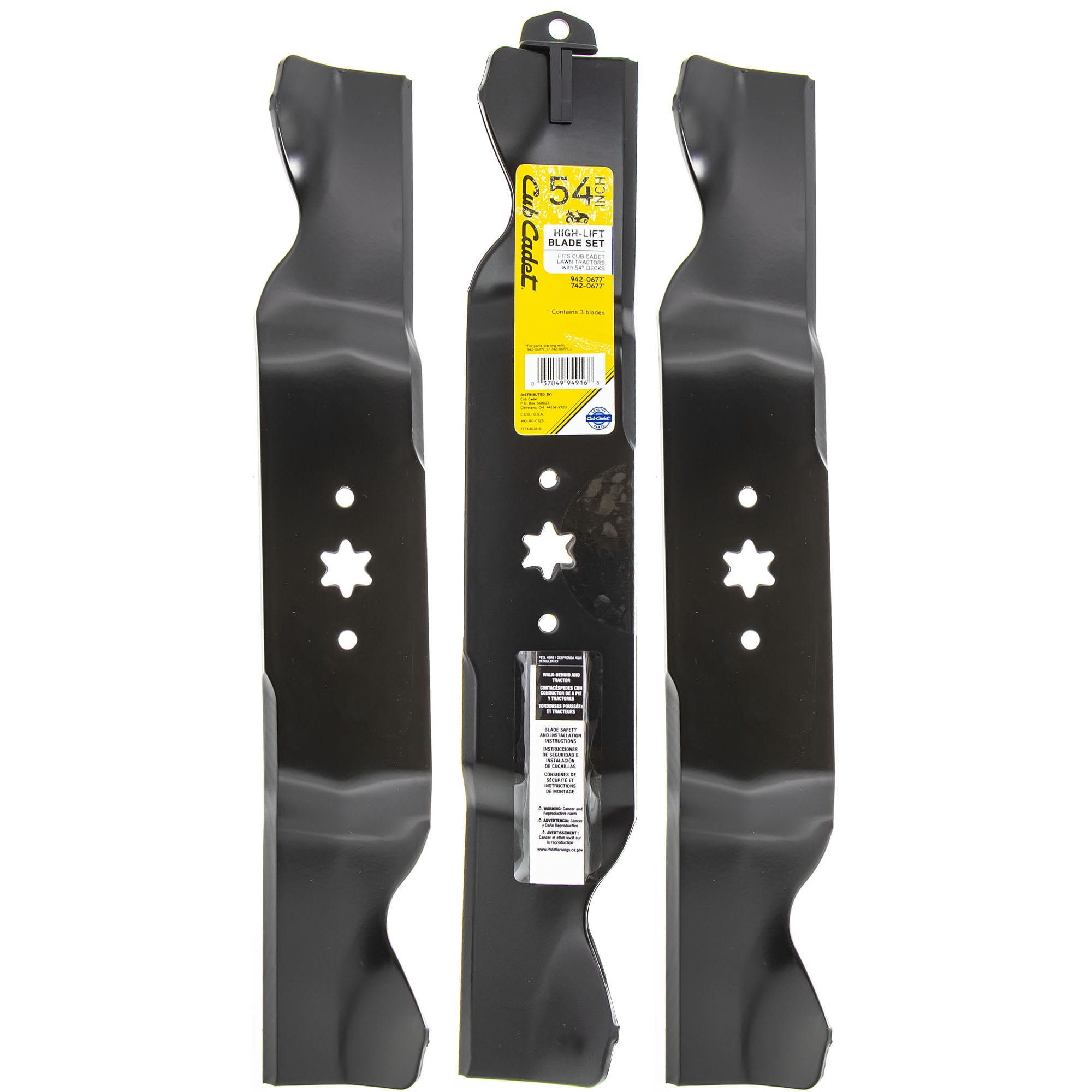 CUB CADET 490110C125 Blade Set 54" RZT LGT SLT SLTX LGTX 1054 1554