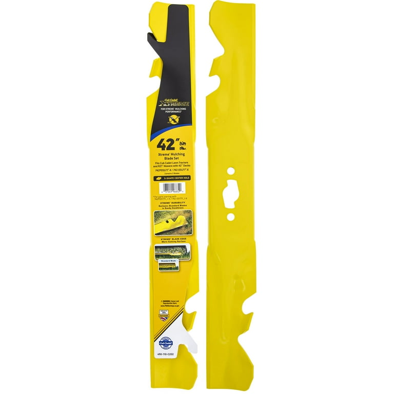 CUB CADET Xtreme Mulching Blade Set 42 Decks OEM Part 490 110 C202 for XT1 LT42 XT2 LT42 Walmart