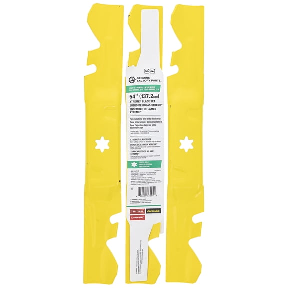 CUB CADET 490-110-F179 54" Xtreme Mulching Blade Set 6-Point Star Mount RZT Fab