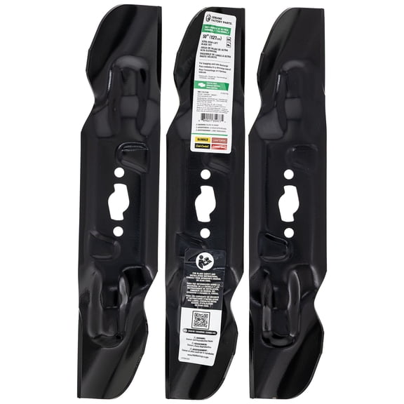 CUB CADET 490-110-F193 50" High-Lift Blade Set S-Shaped Mount Fab 50 ZTS2 ZTS1