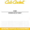 thumbnail image 1 of CUB CADET 603-04107-0637 Idler Arm Assembly Powder Black 54 Stamped Deck, 1 of 3