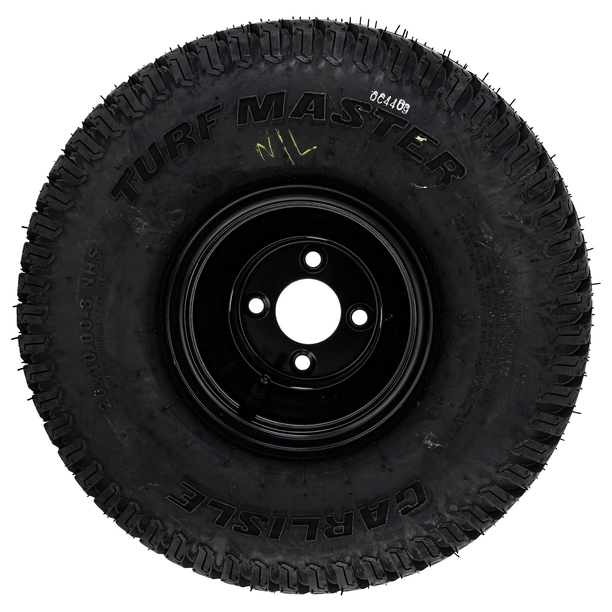 CUB CADET 634Z07244-0637 Powder Black Wheel 20x10-8 Turf