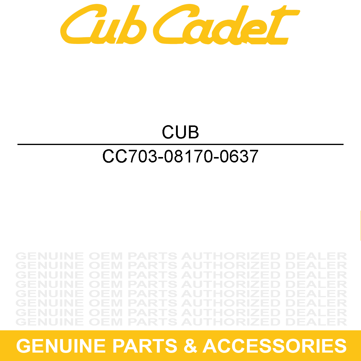 CUB CADET 703-08170-0637 Height Index Bracket Powder Black GT GS XT3 ...