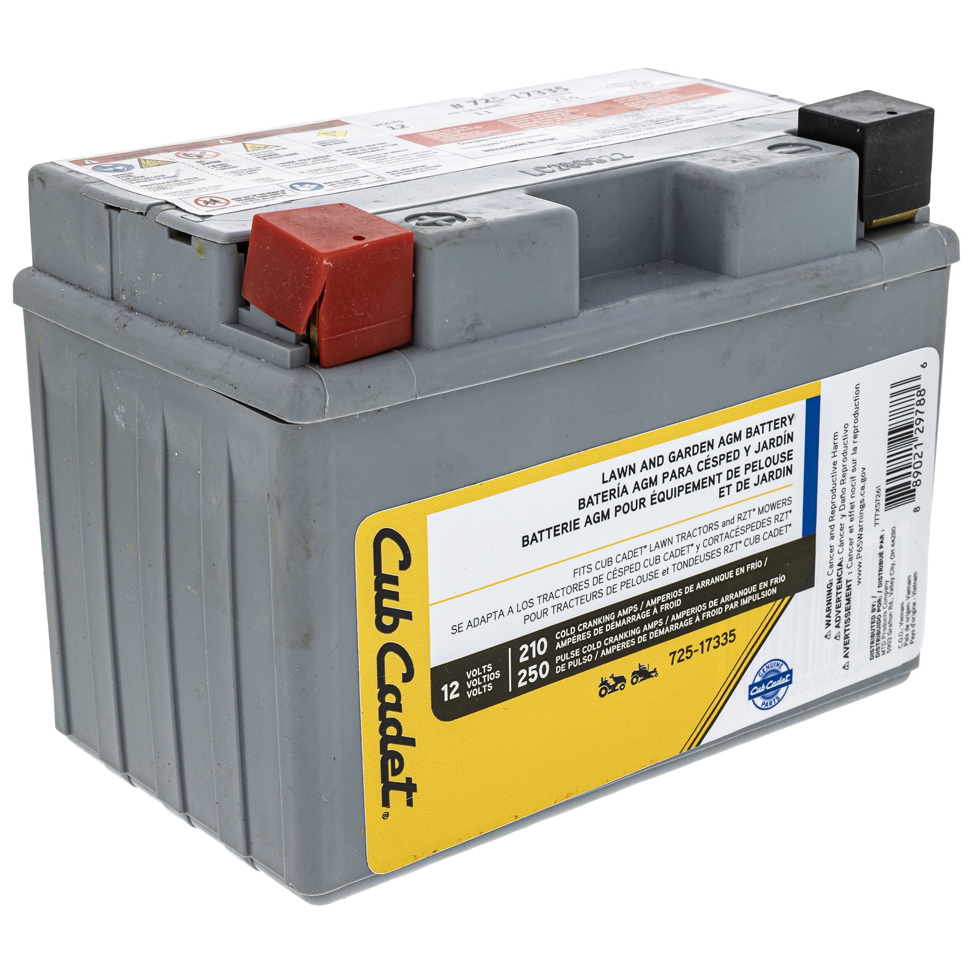 Cub cadet battery walmart discount