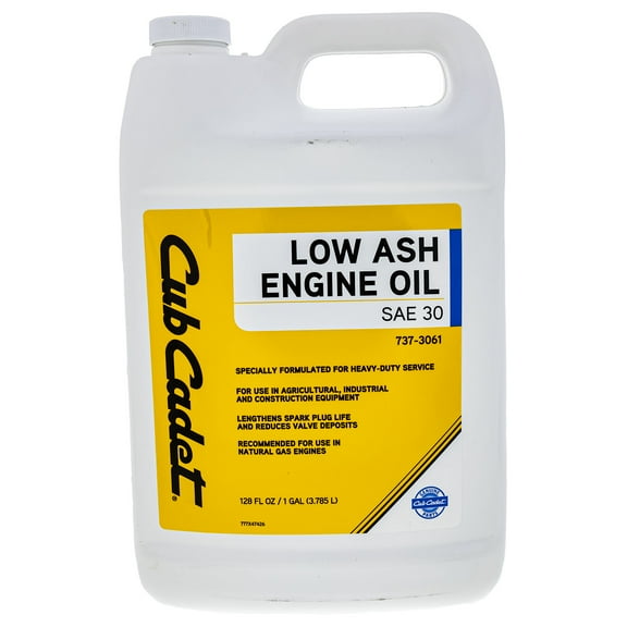 CUB CADET 737-3061 30WT Low Ash Engine Oil 1 Gallon