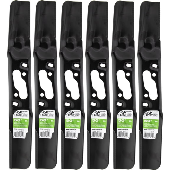 CUB CADET 942-01050-H High Lift FastAttach Blades 6 Pack 50" XT2 Enduro Tractors