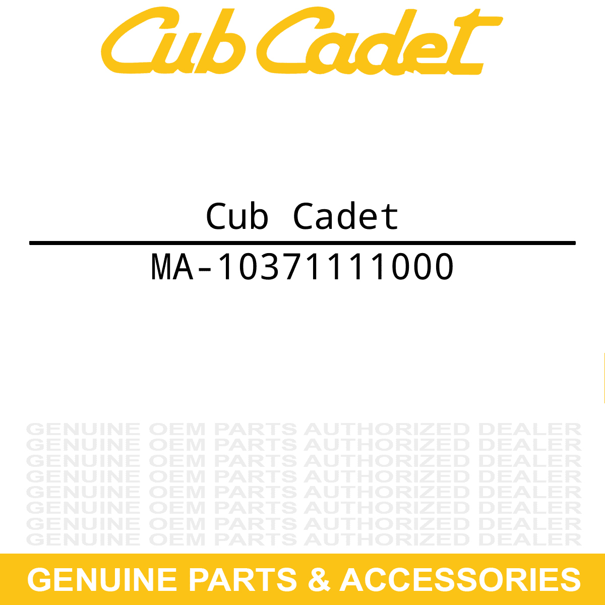 CUB CADET MA10371111000 Cover Assembly Disc 7360SS