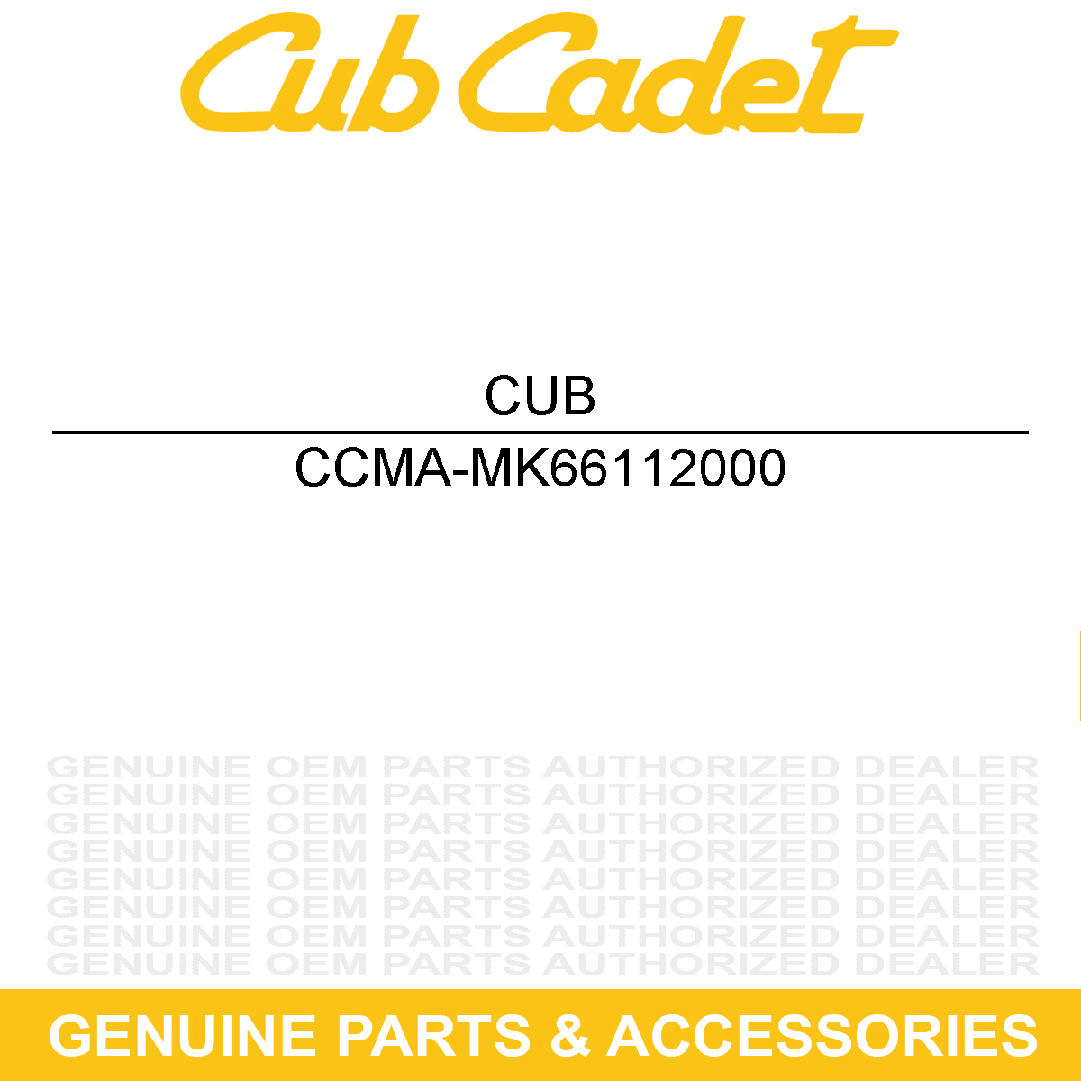 CUB CADET MA-MK66112000 Washer 7265 7260 7235 7234 7233 7232 7205 7200 ...