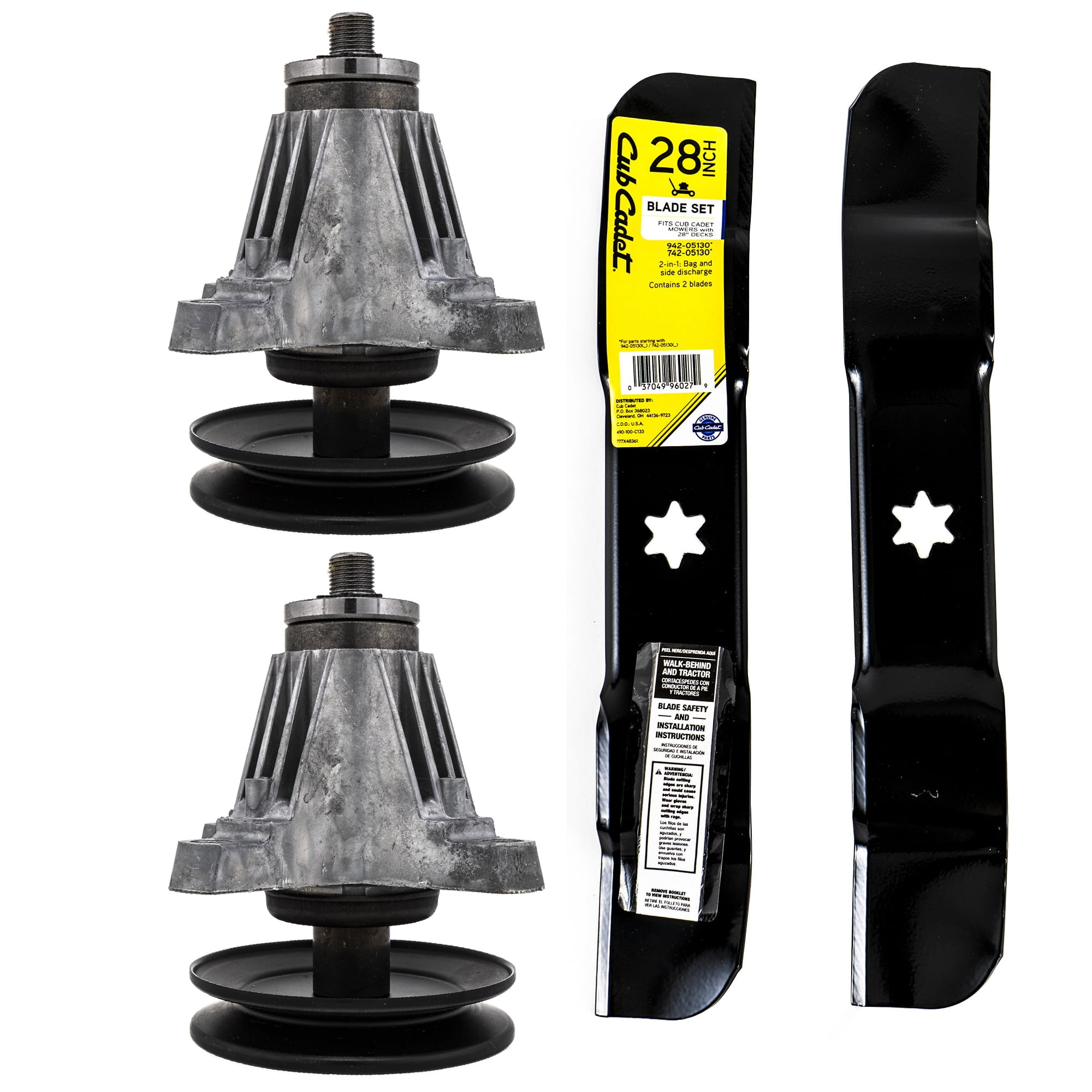 CUB CADET Mulching Blade Set Spindle Kit 942-05130 918-07146 CC