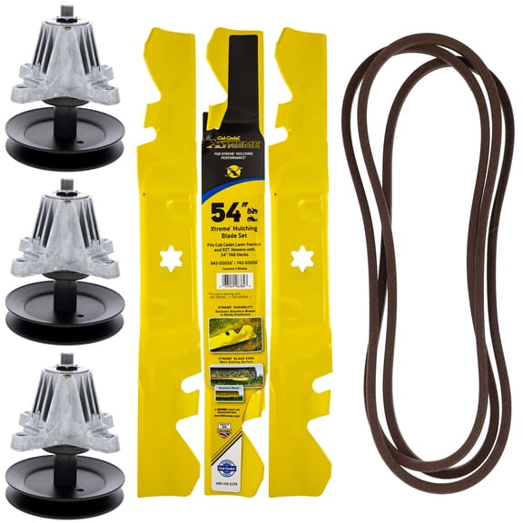 CUB CADET Xtreme Mulching Blade Spindle Belt Kit 918-06978 942-05056A 954-04329A