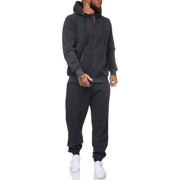 CUBECIRCLE Sweatsuits for Men 2 Piece Men's Jogging Tracksuit Set Hoodie Casual Athletic Long Sleeve Zipper Suit Set Men's Casual Outfits