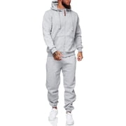 CUBECIRCLE Sweatsuits for Men 2 Piece Mens Jogging Tracksuit Set Hoodie Casual Athletic Long Sleeve Zipper Suit Set Mens Casual Outfits