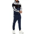 thumbnail image 1 of CUBECIRCLE Sweatsuits for Men Set 2 piece Athletic Jogging Suits Zip up Track Suit Men's Color Block Set with Zip-up Hoodie, 1 of 5
