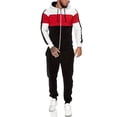 thumbnail image 1 of CUBECIRCLE Sweatsuits for Men Set 2 piece Athletic Jogging Suits Zip up Track Suit Men's Color Block Set with Zip-up Hoodie, 1 of 5