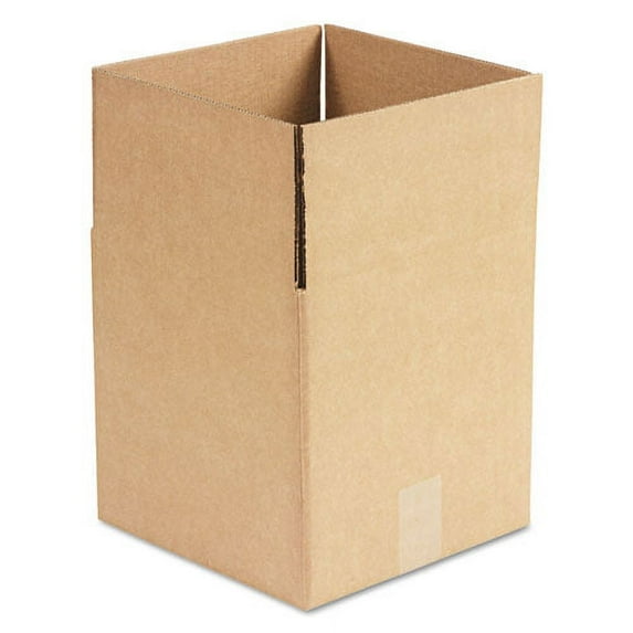 CUBED FIXED-DEPTH CORRUGATED SHIPPING BOXES, REGULAR SLOTTED CONTAINER (RSC), LARGE, 10" X 10" X 10", BROWN KRAFT, 25/BUNDLE | Bundle of 10 Bundles