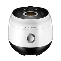CUCHEN CJE-CD0610US | Micom Rice Cooker 6 Cup (Uncooked) and Warmer | Auto Steam Clean | Direct Touch control | Nonstick Inner Pot | Baby Food Menu | Inner Pot | White