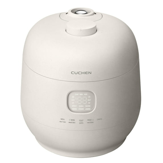 CUCHEN CRH-TWK1040WUS | Induction Heating Dual Pressure Rice Cooker 10 Cup (Uncooked) | High/Non-Pressure | Easy Open Handle | Stainless Cover | Auto Steam Clean | Made in Korea