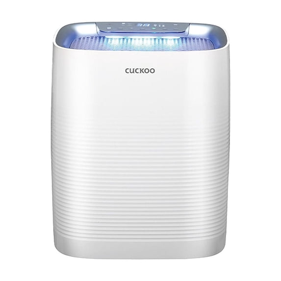CUCKOO CAC-C1020FW 4-Stage Filtration H14 True HEPA Air Purifier for Mid-Sized (1,612 sq. ft.) Rooms, Activated Carbon Filters, Auto+ Mode (White)