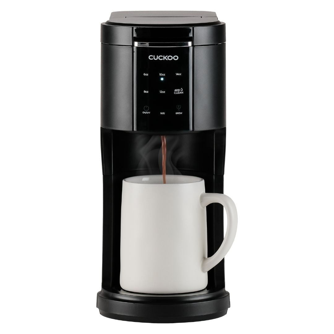 CUCKOO CCMAK011B 3in1 1.2L KCup Coffee Maker with 5 Cup Sizes and