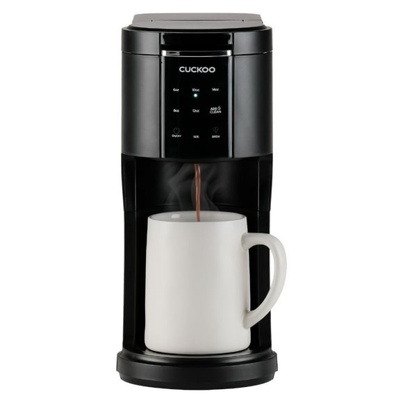 CUCKOO CCM-AK011B 3-in-1 1.2L K-Cup Coffee Maker with 5 Cup Sizes and Self-Cleaning Function (Black)