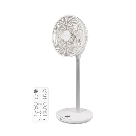 Cuckoo Air Circulator Fan Folding, BLDC Motor, 12 Speeds, 4 Modes, White (CF-AC1410WH)