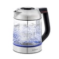 thumbnail image 1 of CUCKOO CK-G170BS Electric Glass Tea Kettle w/ Infuser, 7 Temperature Ranges, 1.7 L (Stainless Steel), 1 of 7