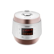 CUCKOO CMC-QSB501S 5-Quart Premium Multi-Pressure Cooker with 2-Ply Stainless Nonstick Inner Pot, 13 Menu Modes, 6 Accessories, Fuzzy Logic Tech, 3 Voice Guide, Auto Clean White/Rose Gold