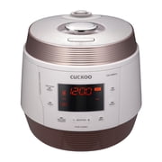 CUCKOO CMC-QSB501S 5-Quart Premium Multi-Pressure Cooker with 2-Ply Stainless Nonstick Inner Pot, 13 Menu Modes, 6 Accessories, Fuzzy Logic Tech, 3 Voice Guide, Auto Clean (White/Rose Gold)