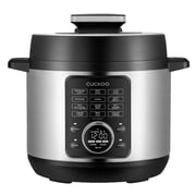 Cuckoo Multi-Cooker 6-Quarts 8-in-1 Pressure Cooker with Stainless Steel Nonstick Inner Pot 12 Menu Options 7 Accessories Fuzzy Logic Tech Auto Clean CMC-ZSN601F